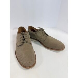 Clarks Mens Oliver Wing Olive Suede Perforated Derby Shoes 8.5 26146790/5